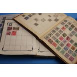 Three stamp albums and contents