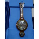 Mahogany barometer