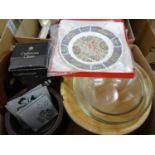 Three boxes including Spode, Caithness and Maling etc.