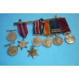 Medals including two World War II trios, Long Service Medal etc.