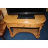 A Victorian Walnut console table