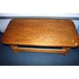 Oak coffee table etc.