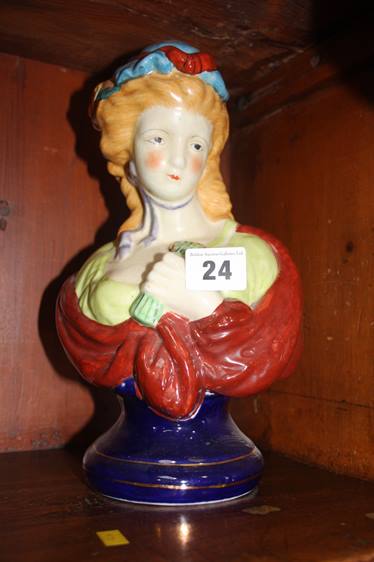 Pair of Staffordshire style busts