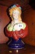 Pair of Staffordshire style busts