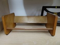 Oak book rest and a music stand