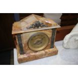 Marble mantle clock