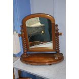 Mahogany toilet mirror