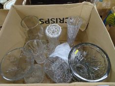 Assorted glassware in one box