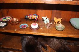 Assorted pottery, including Moorcroft, Maling and Beswick etc.
