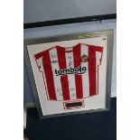 Framed autographed Sunderland strip