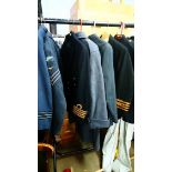 Seven RAF and Naval uniforms.