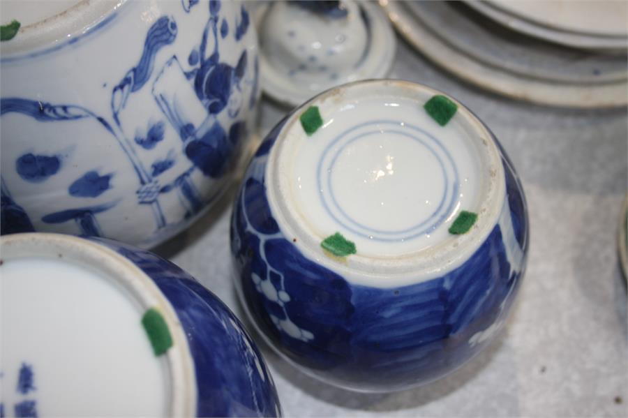 A quantity of Oriental blue and white ginger jars. - Image 5 of 6