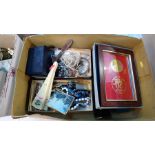 Assorted costume jewellery etc.