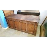 An oak coffer.