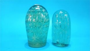Two Victorian dumps with air bubbles.