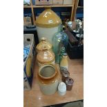 Quantity of stoneware bottles etc.