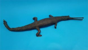 Taxidermy - a stuffed Crocodile. 92cm long