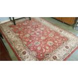 A floral wool rug, Gooch Oriental Carpets. 242cm x 170cm