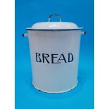 An enamelled 'Bread' bin.