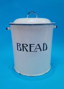 An enamelled 'Bread' bin.