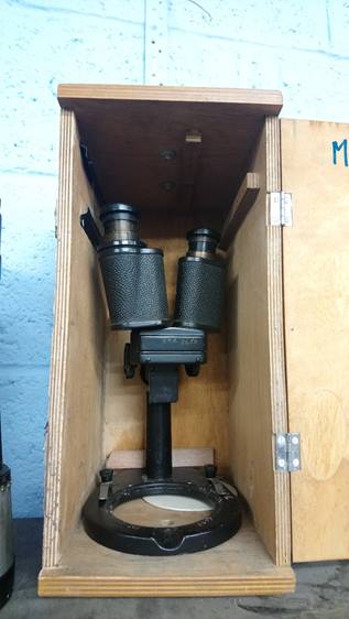 A pair of Barr and Stroud 7 X CF25 binoculars, with case and two microscopes. - Image 3 of 4