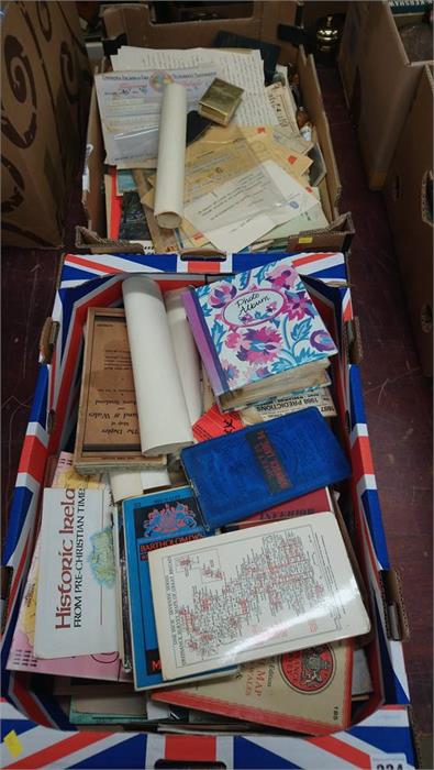 Two boxes of ephemera.