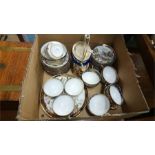 A Noritake tea set and a biscuit barrel.