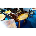 Two oak drop leaf tables.