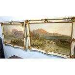 Graham Williams (1895-1950), pair, oils on canvas, signed, 'Waterhead Windermere' and 'Old Bridge of