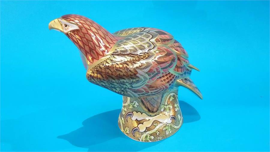 A Royal Crown Derby 'Golden Eagle', Limited Edition, 146/300, with box and certificate. - Image 2 of 3