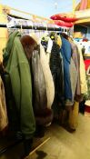 Collection of Barbour, Beaver and Jack Murphy jackets and coats.