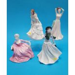 Four Royal Doulton figurines of Ladies.