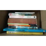 Quantity of books, North East Railway related, in one box.