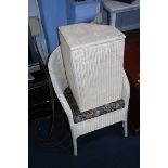 Lloyd Loom chair and linen box