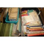 Two trays of books, patterns etc.