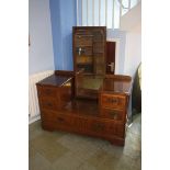 A mahogany dressing chest