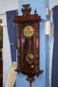 A Vienna walnut clock