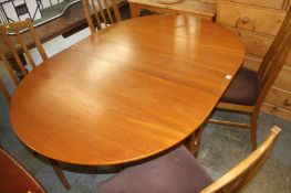 Teak table and four chairs