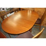 Teak table and four chairs