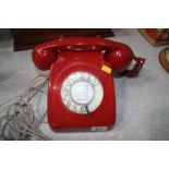 A 1970's red telephone