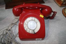 A 1970's red telephone