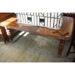 A Victorian mahogany extending dining table