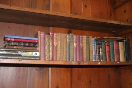 A shelf of books