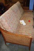 Parker Knoll double cane three seater settee