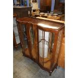 Walnut china cabinet