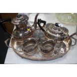 Silver plated tea set