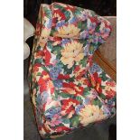 Floral armchair