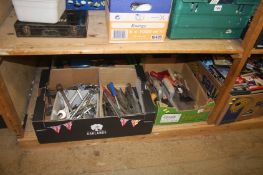 Shelf of assorted tools