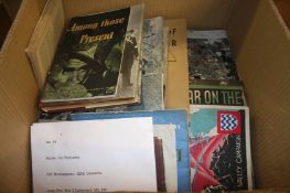 Assorted military books and ephemera