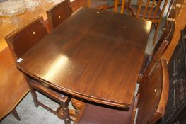 Drawer leaf table and chairs